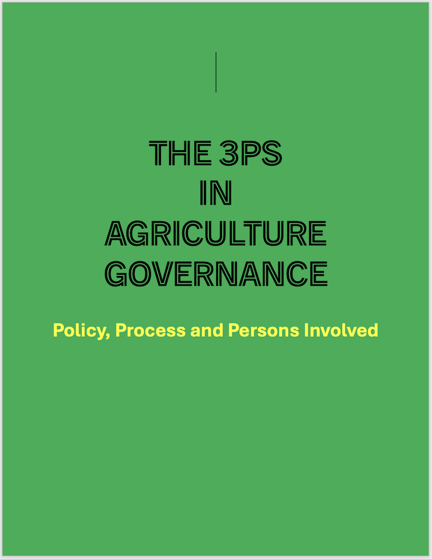 3Ps in Agriculture Governance